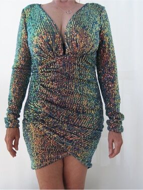 Celebrity by Hera Collection sequin bodycon dress